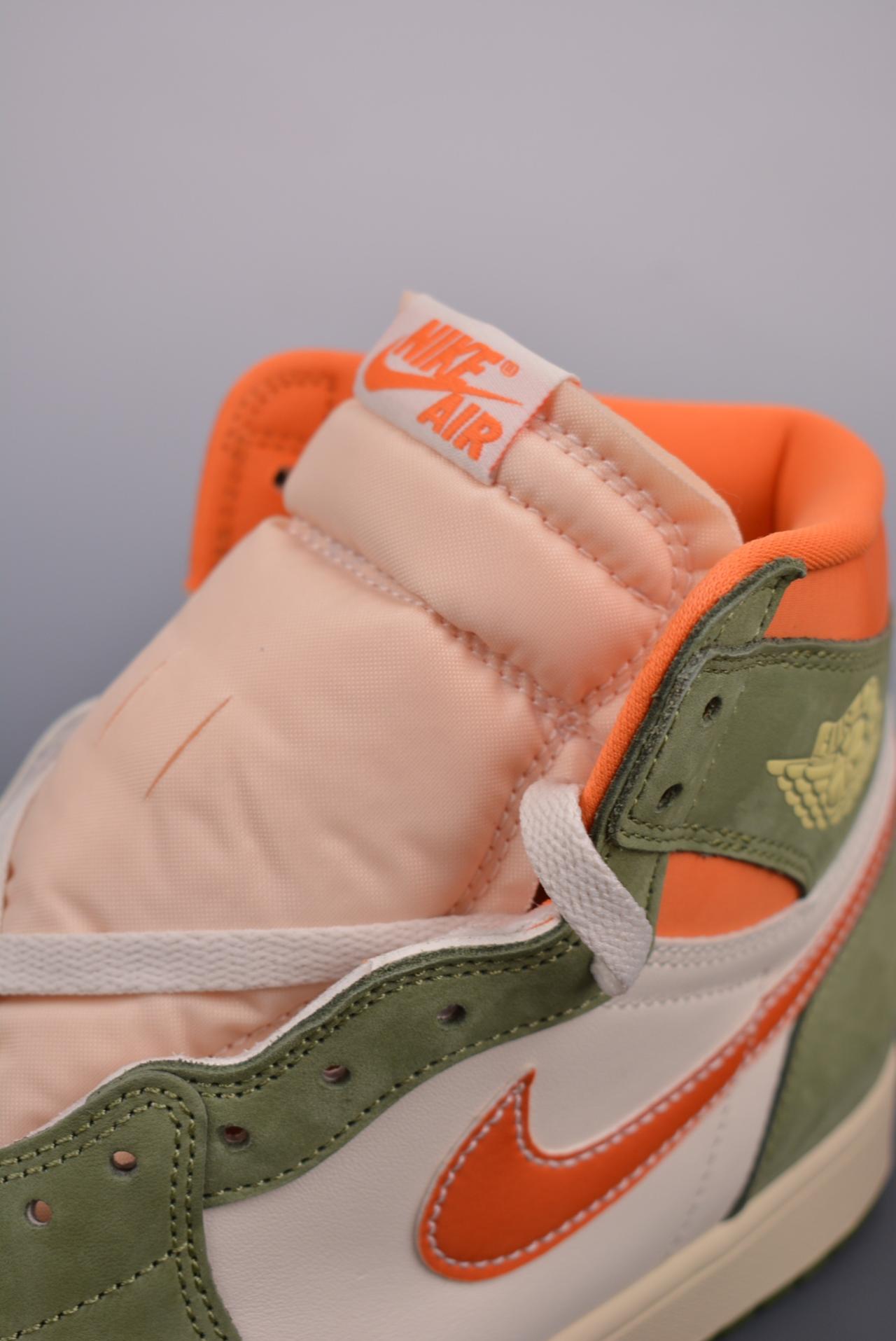 篮球鞋, 球鞋, RO, Celadon, Air Jordan 1 Retro, Air Jordan 1, Air Jordan - Air Jordan 1 Retro Celadon 高帮篮球鞋 橙绿脚趾 货号：FB9934 300CF