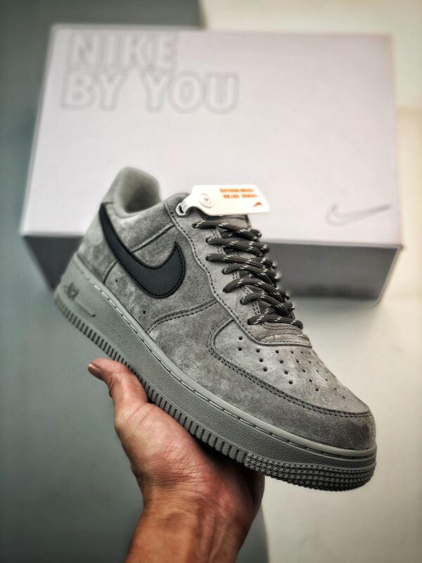 篮球鞋, 球鞋, Nike Air Force 1 Low, Nike Air Force 1, CW2288-111, Air Force 1 Low, Air Force 1 - Nike Air Force 1 Low "By You" 麂皮篮球鞋 灰黑 货号：CW2288-111
