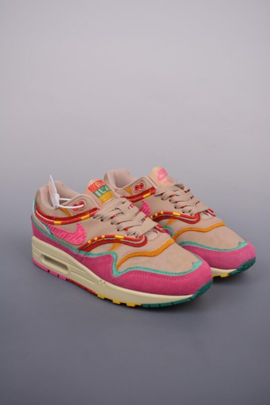 运动鞋, 跑步鞋, Nike Air Max 1, Nike Air Max, Nike, Air Max 1 - Nike Air Max 1 PRM 复刻彩虹粉 复古休闲跑步鞋 官方货号：FN0598 200J