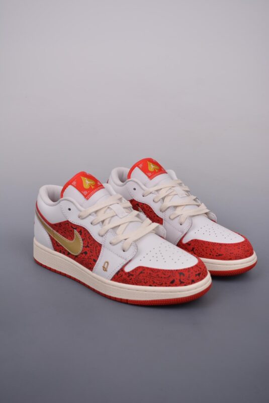 篮球鞋, 球鞋, Jordan, Air Jordan 1 Low, Air Jordan 1, Air Jordan - Air Jordan 1 Low 白红金 鞋帮高度：低帮 纯原系列 鞋类型：篮球鞋 颜色：白红金 货号：DJ5186 100GJ