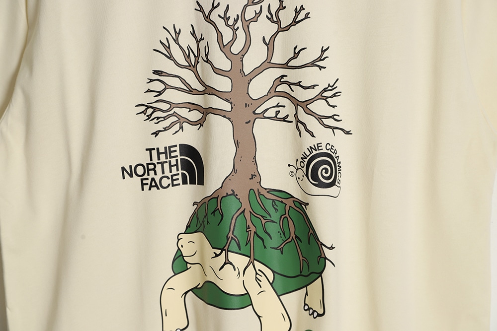 THE NORTH FACE x Online Ceramics 北面联名 UE 系列乌龟卡通短袖