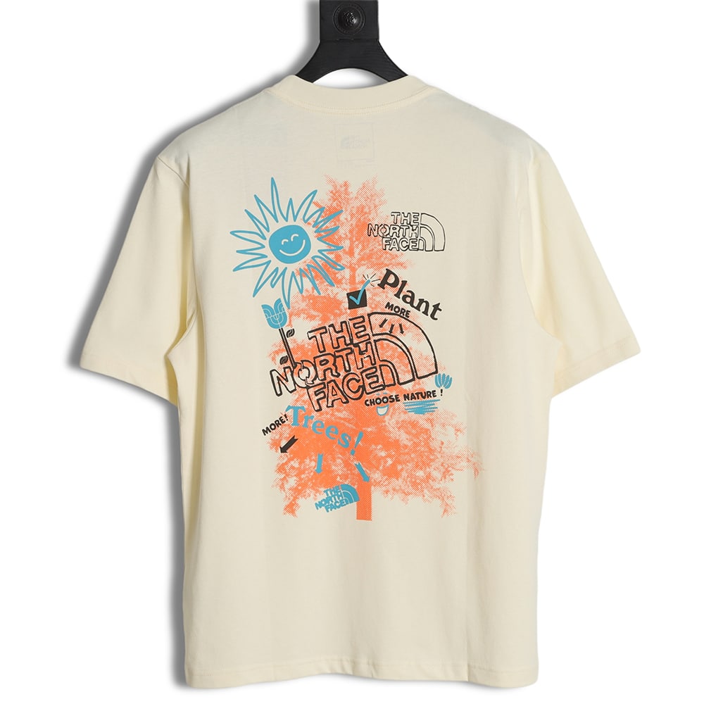 The North Face 北向日葵树徽标拼接印花短袖 T 恤