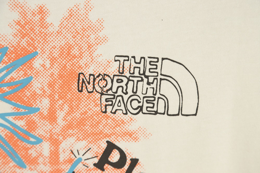 The North Face 北向日葵树徽标拼接印花短袖 T 恤