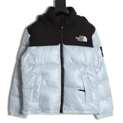 The North Face TNF 23FW 新颖 nuptse 1996 光面臂章大格子羽绒服