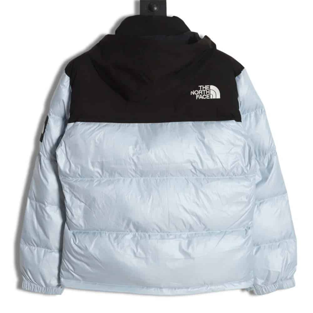 The North Face TNF 23FW 新颖 nuptse 1996 光面臂章大格子羽绒服