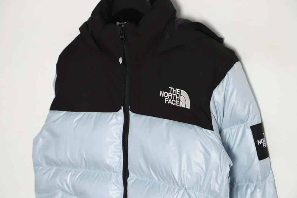 The North Face TNF 23FW 新颖 nuptse 1996 光面臂章大格子羽绒服