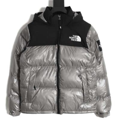 The North Face TNF 23FW 新款 nuptse 1996 光面臂章大格子羽绒服_CM_3