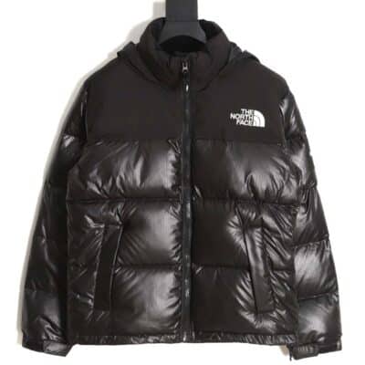 The North Face TNF 23FW 新款 nuptse 1996 光面臂章大格子羽绒服_CM_4