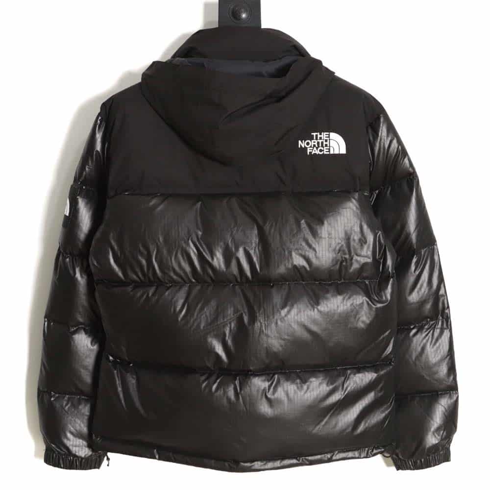 The North Face TNF 23FW 新款 nuptse 1996 光面臂章大格子羽绒服_CM_4