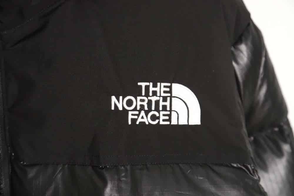 The North Face TNF 23FW 新款 nuptse 1996 光面臂章大格子羽绒服_CM_4
