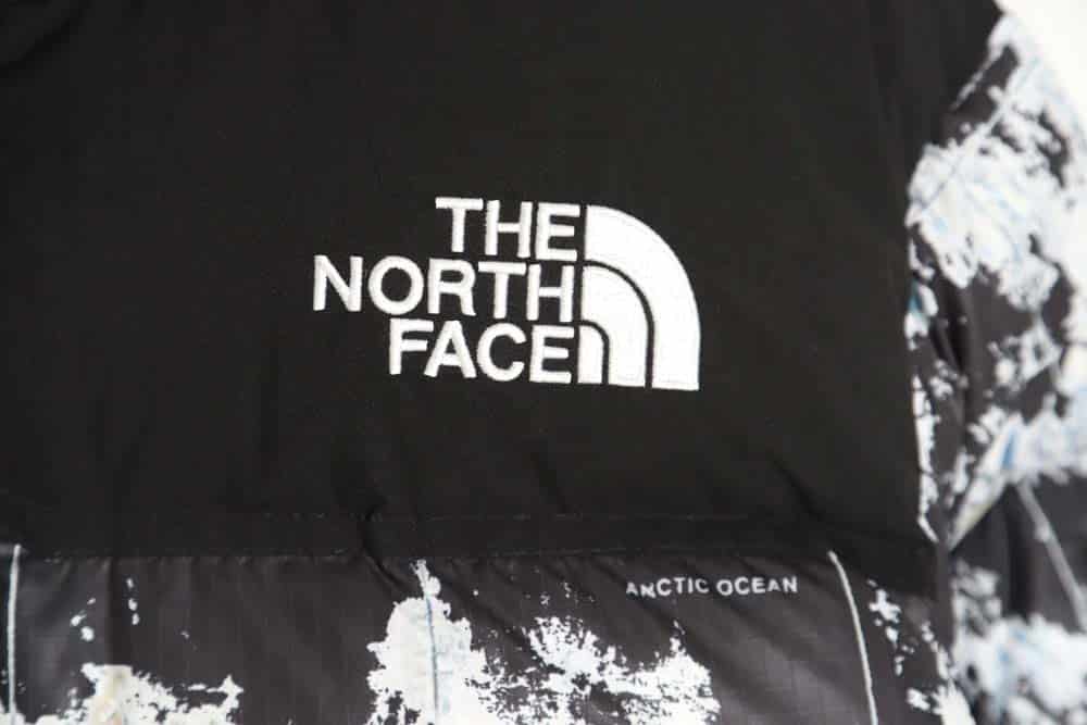 The North Face TNF North Face Nuptse 1996 大格子地球印花羽绒服_CM_1