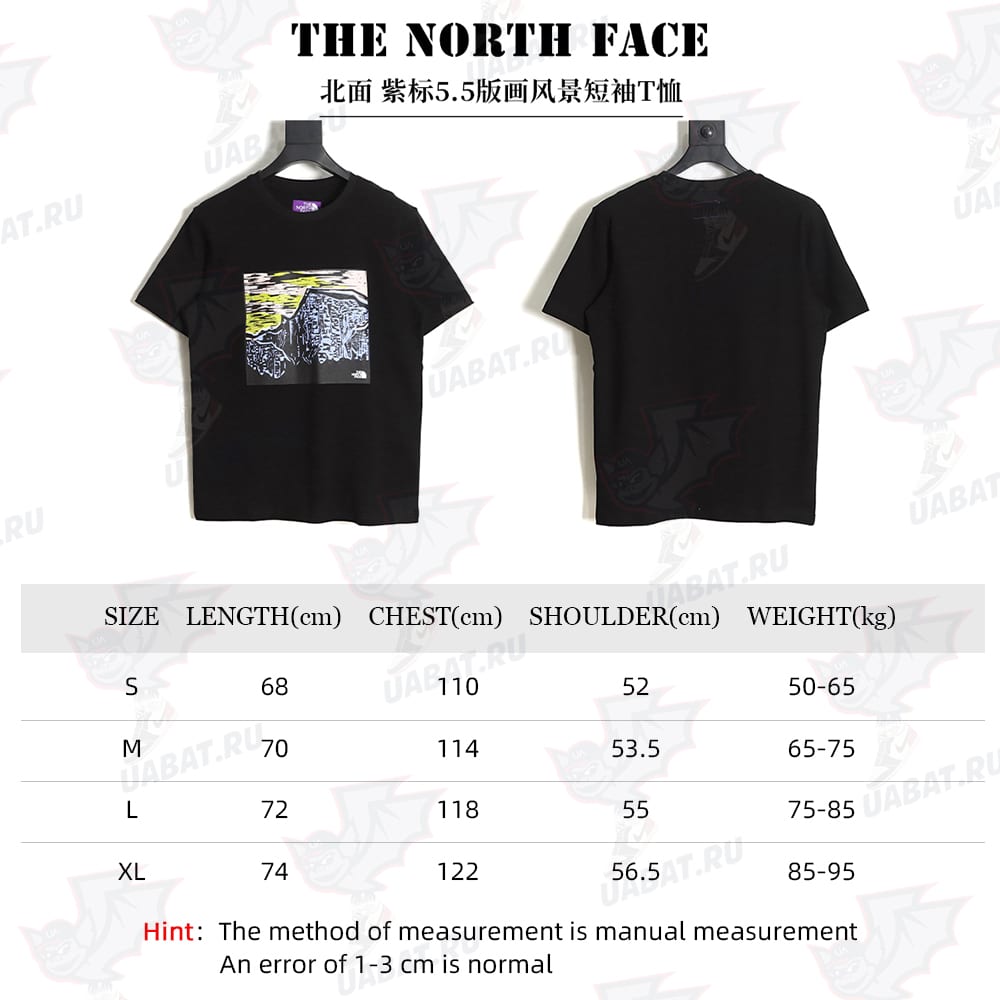 The North Face 紫色标签 5.5 印花风景短袖 T 恤 TSK1