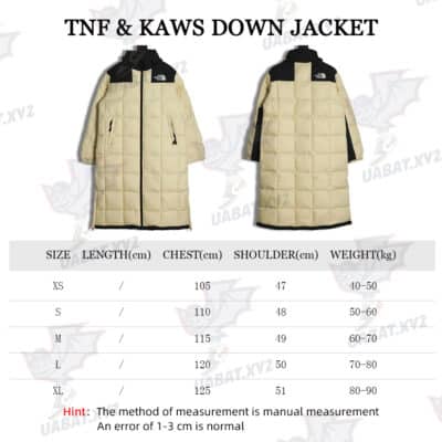 The North Face X kaws22S LHOTSE 格子长款羽绒服