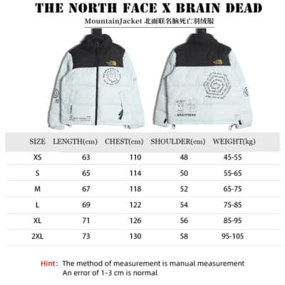 THE NORTH FACE x Brain Dead MountainJacket 联名脑死亡羽绒服