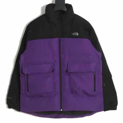 The North Face 拼接撞色大口袋功能风羽绒服