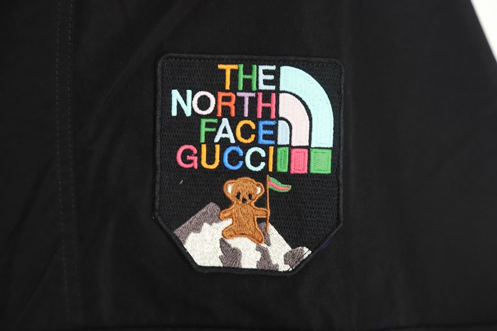 THE NORTH FACE x GUCCI 联名系列拼色棉外套