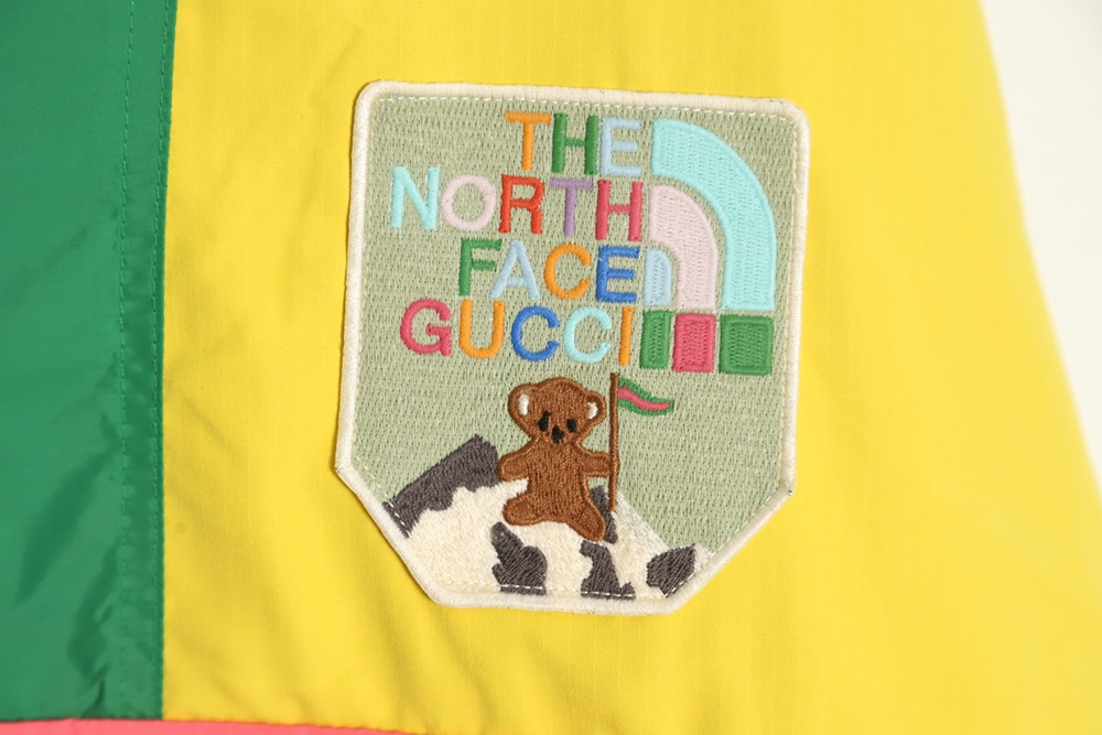 THE NORTH FACE x GUCCI 联名系列拼色棉外套