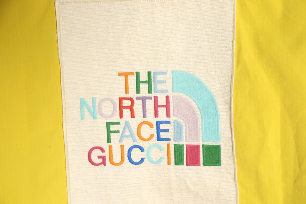 THE NORTH FACE x GUCCI 联名系列拼色棉外套