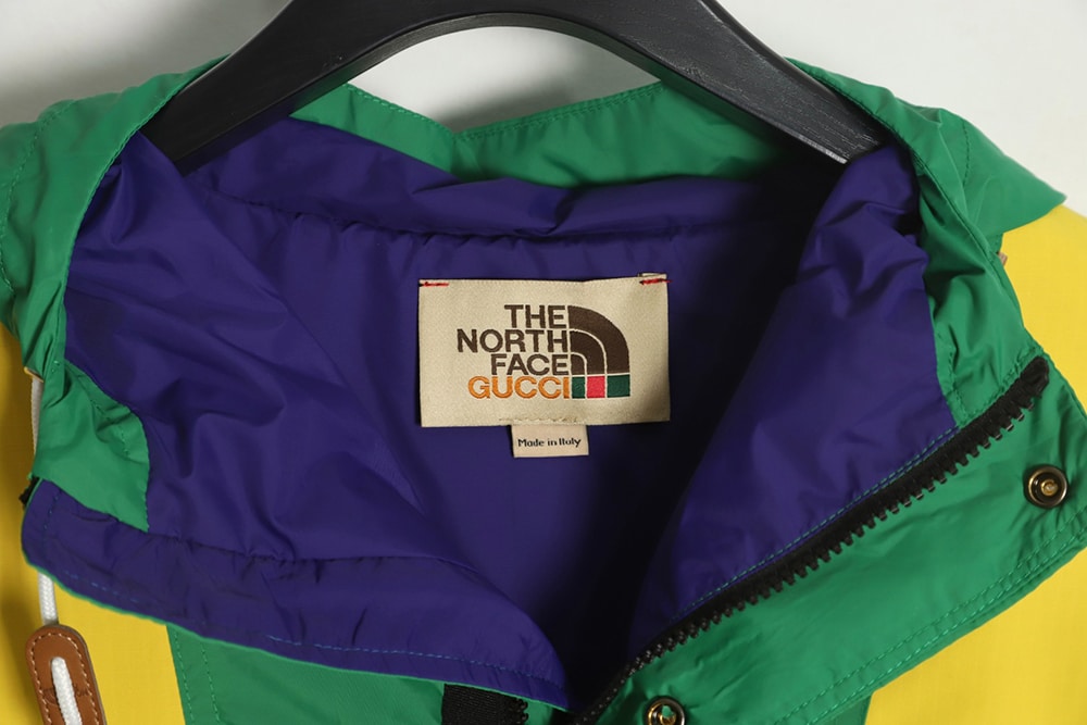 THE NORTH FACE x GUCCI 联名系列拼色棉外套