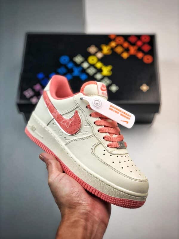 篮球鞋, 球鞋, Nike Air Force 1 '07 Low, NIke Air Force 1 '07, Nike Air Force 1, Nike, Air Force 1 - Nike Air Force 1 '07 Low LV 白粉印花 鞋帮高度：低帮鞋篮球鞋 货号：LV0506-088