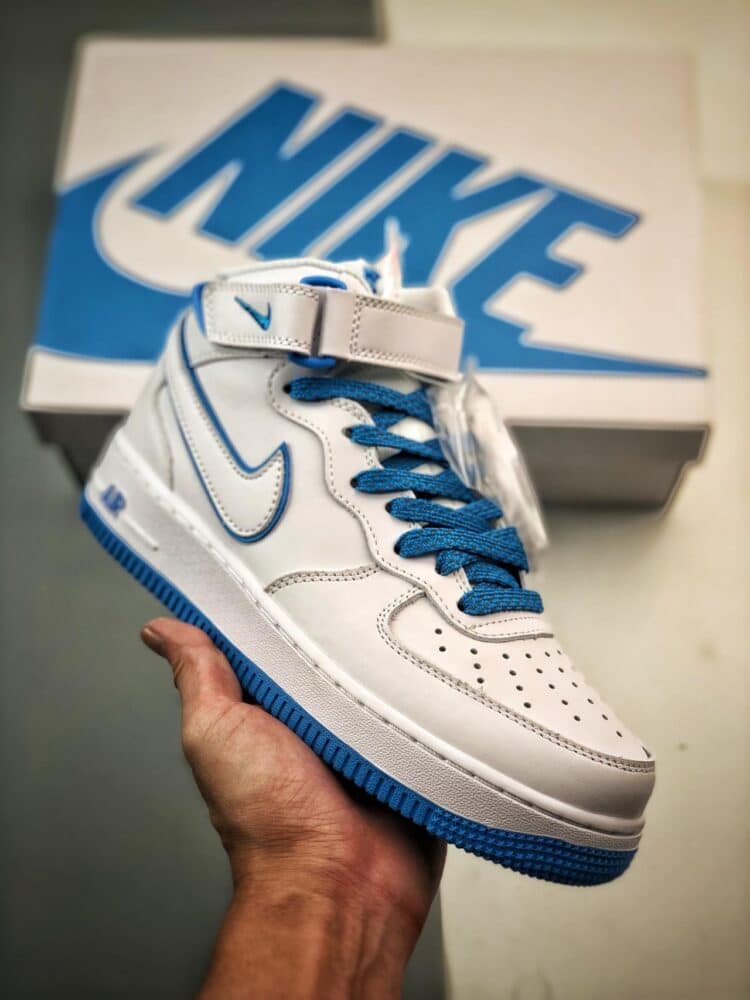 运动鞋, KD, Air Force 1 - Air Force 1'07 Mid 高帮鞋 白蓝 货号：WP5623-831