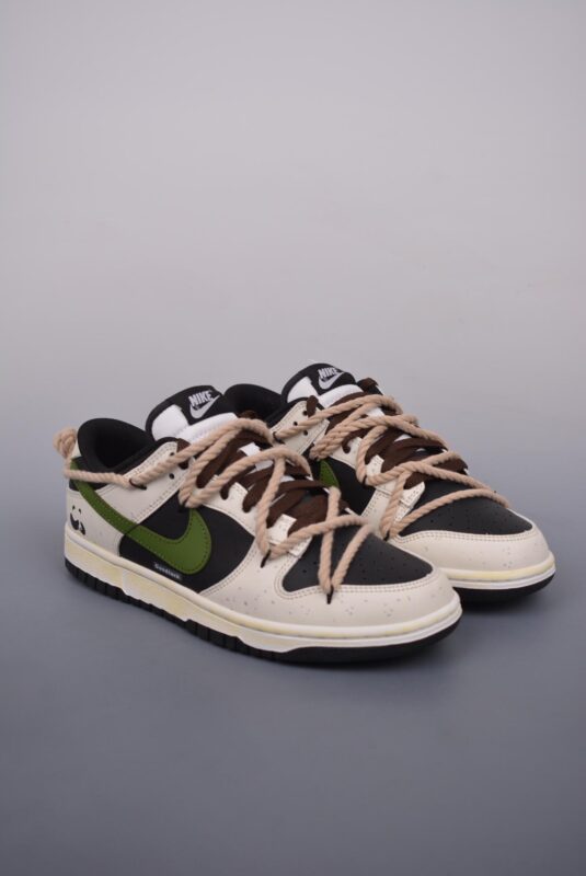 SB Dunk Low, Nike SB Dunk Low, Nike, Dunk Low, Dunk, DD1391 100 - Nike SB Dunk Low 小熊猫中国风 鞋带抽绳 复古黑绿 鞋号：DD1391 100HS