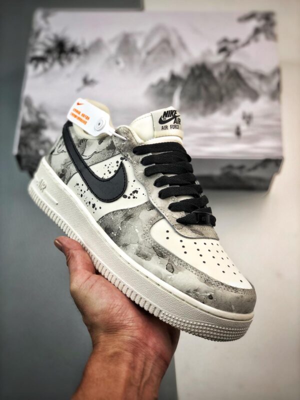 运动鞋, 篮球鞋, 球鞋, KD, Air Force 1 - Air Force 1 '07 Low 水墨画 高帮篮球鞋 蓝白色 货号：BL7658-109