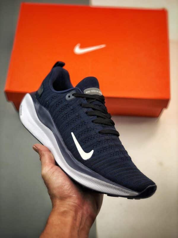 运动鞋, KD - NK Reactx Infinity Run Flyknit 4 深蓝白 货号：DR2665-400