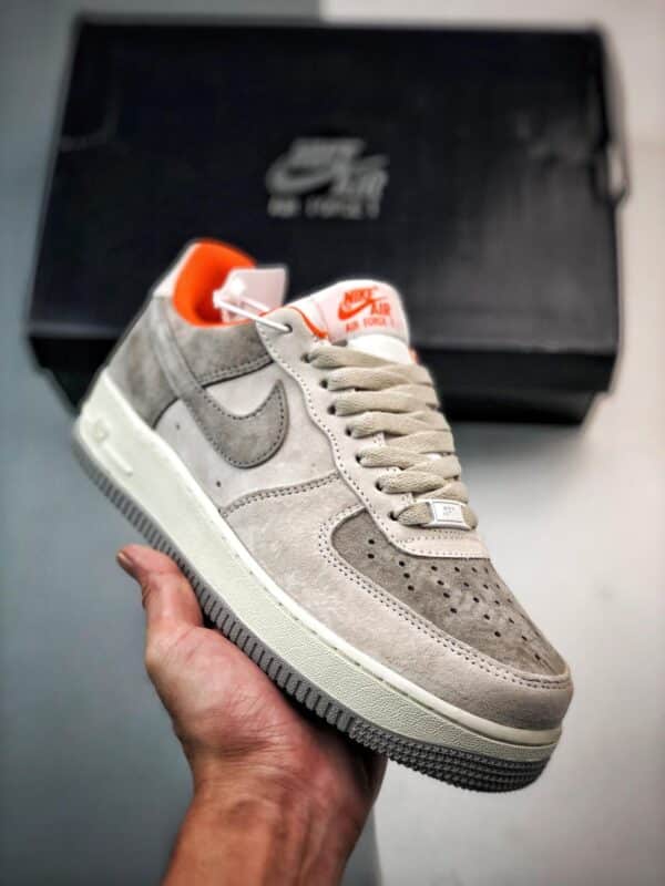 运动鞋, KD, Air Force 1 - Air Force 1 '07 Low 灰橙麂皮 货号：CQ5059-102