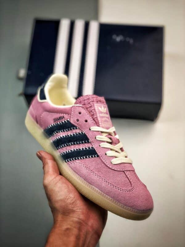 KD - AD Originals Samba 粉蓝 货号：IG4198