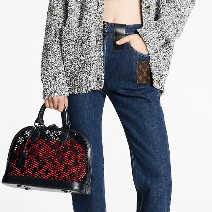LOUIS VUITTON Alma系列 漆面牛皮革 手提包 小号 女款 黑色