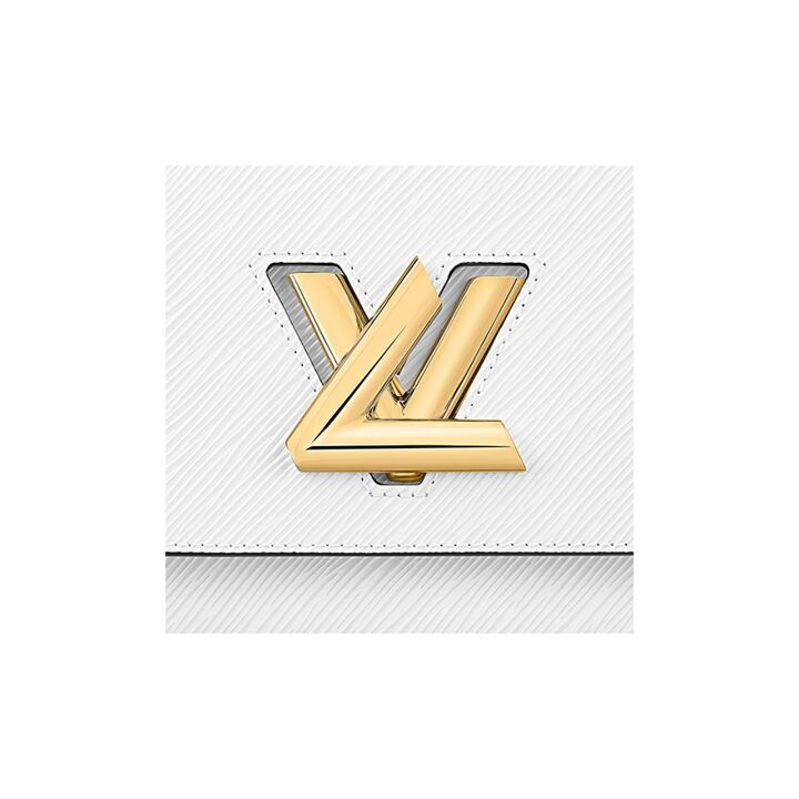LOUIS VUITTON twist 柠檬挂饰链条 Epi粒面皮革 单肩斜挎包 中号 女款 白色