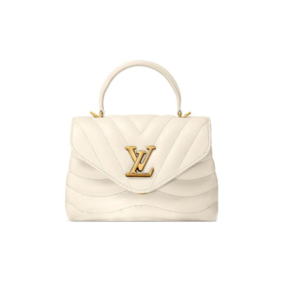 LOUIS VUITTON New Wave 可拆卸可调节肩带绗缝 牛皮 单肩斜挎手提包 女款 象牙白