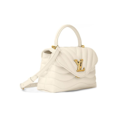 LOUIS VUITTON New Wave 可拆卸可调节肩带绗缝 牛皮 单肩斜挎手提包 女款 象牙白