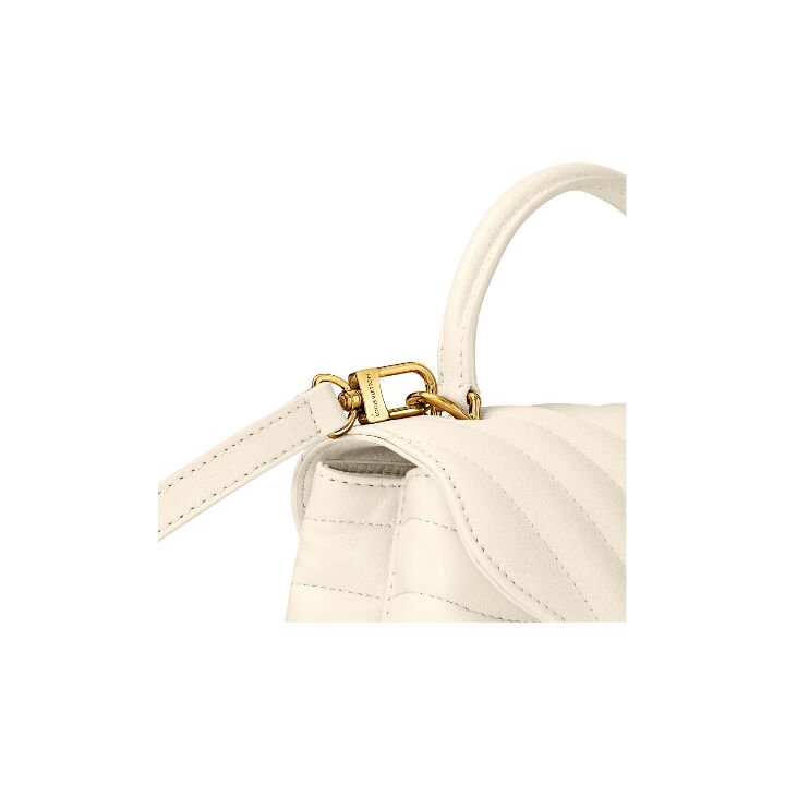 LOUIS VUITTON New Wave 可拆卸可调节肩带绗缝 牛皮 单肩斜挎手提包 女款 象牙白