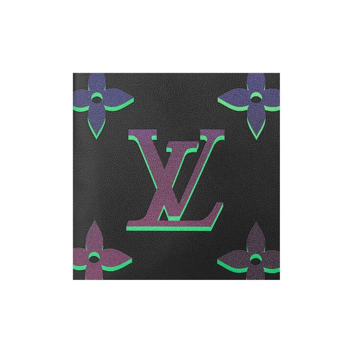 LOUIS VUITTON Comet Messenger PM可拆卸可调节肩带多色渐变老花 牛皮皮革 单肩斜挎包 小号 男款 黑色