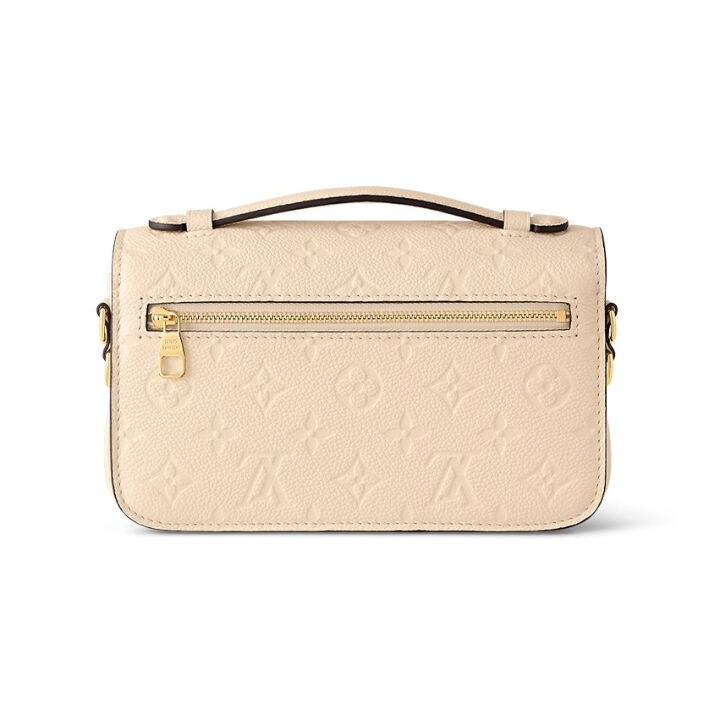 LOUIS VUITTON Pochette Metis East West 可拆卸可调节肩带图案印花 牛皮革 斜挎单肩包 女款 奶油色