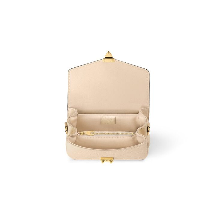LOUIS VUITTON Pochette Metis East West 可拆卸可调节肩带图案印花 牛皮革 斜挎单肩包 女款 奶油色