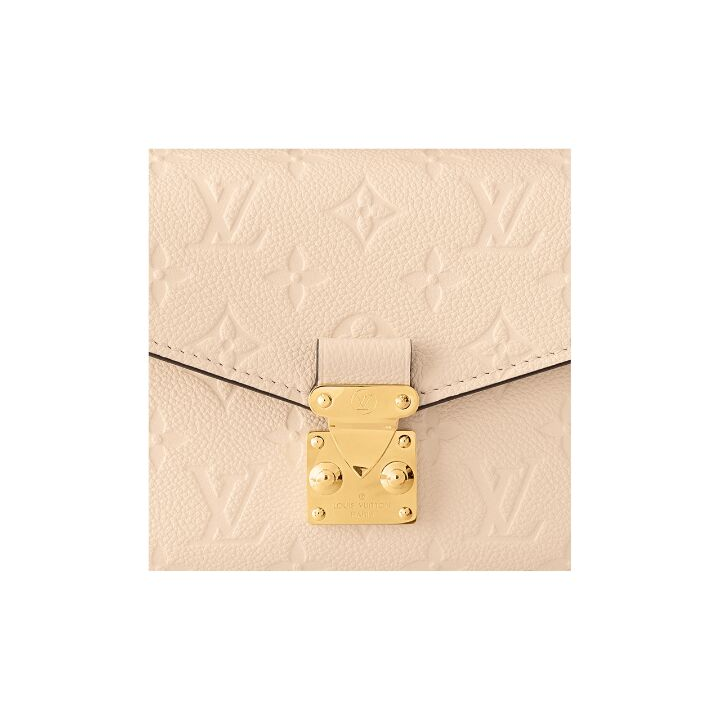 LOUIS VUITTON Pochette Metis East West 可拆卸可调节肩带图案印花 牛皮革 斜挎单肩包 女款 奶油色