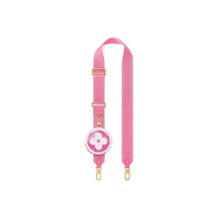 LOUIS VUITTON ONTHEGO 夏日限定水彩可拆卸调节肩带图案压花 帆布 托特包Tote包购物袋手提包 小号 女款 白色/粉色