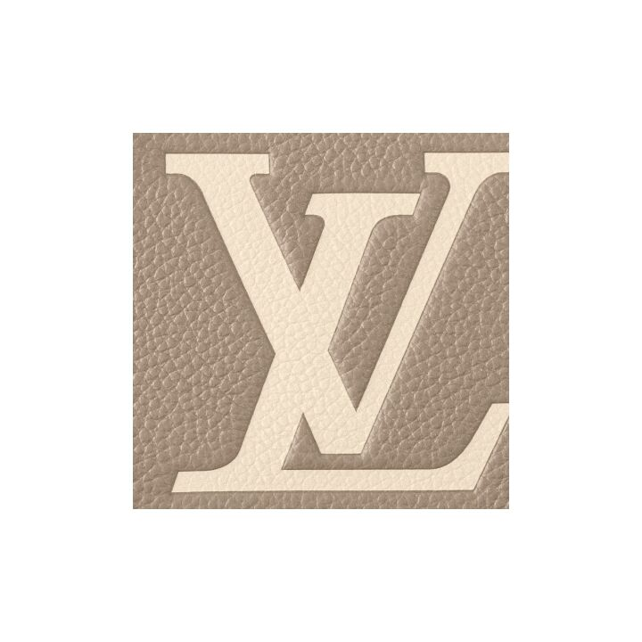 LOUIS VUITTON ONTHEGO 可拆卸可调节肩带字母徽标 粒面牛皮革 单肩斜挎手提包 小号 女款 灰色
