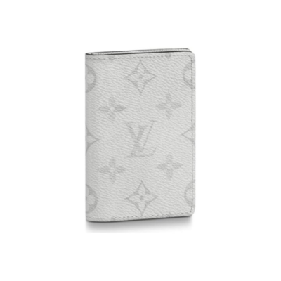 LOUIS VUITTON Portefeuille Pance 字母徽标翻盖开合 牛皮 钱包 男款 黑色