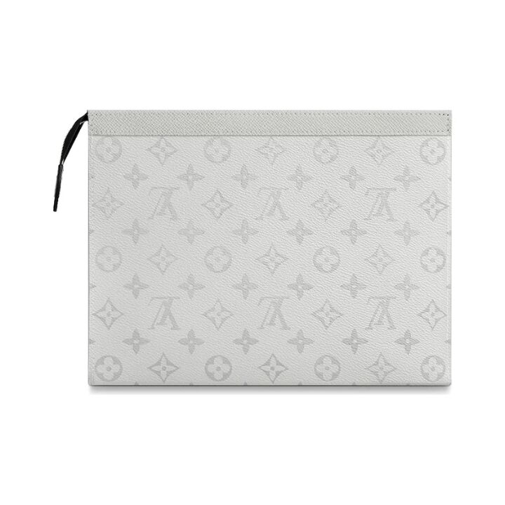 LOUIS VUITTON  Pochette Voyage 经典老花 百搭便携 潮酷时尚 盥洗袋 洗漱包 中号 男款 白色