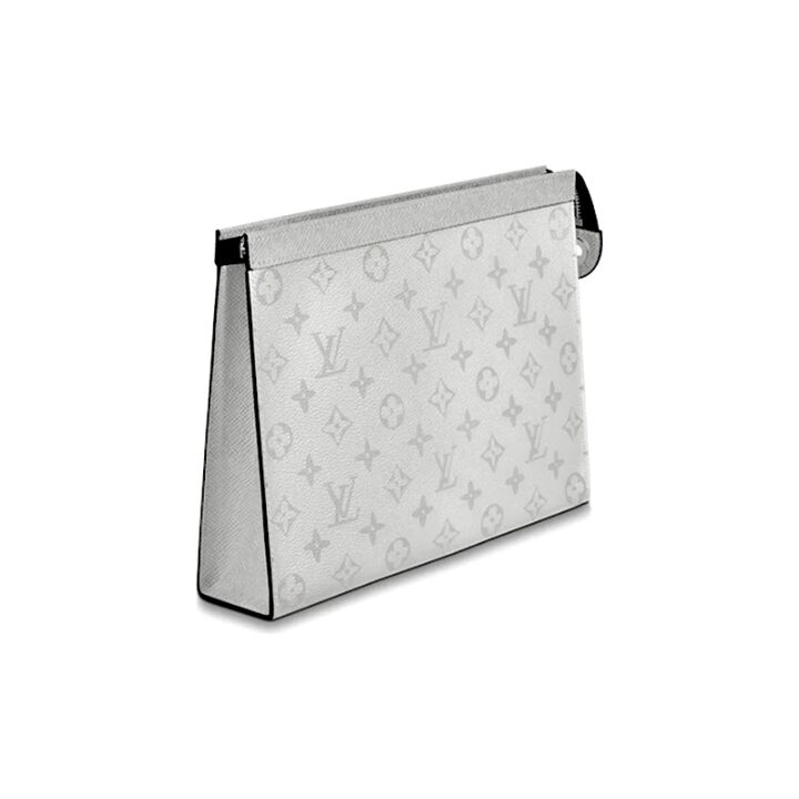 LOUIS VUITTON  Pochette Voyage 经典老花 百搭便携 潮酷时尚 盥洗袋 洗漱包 中号 男款 白色