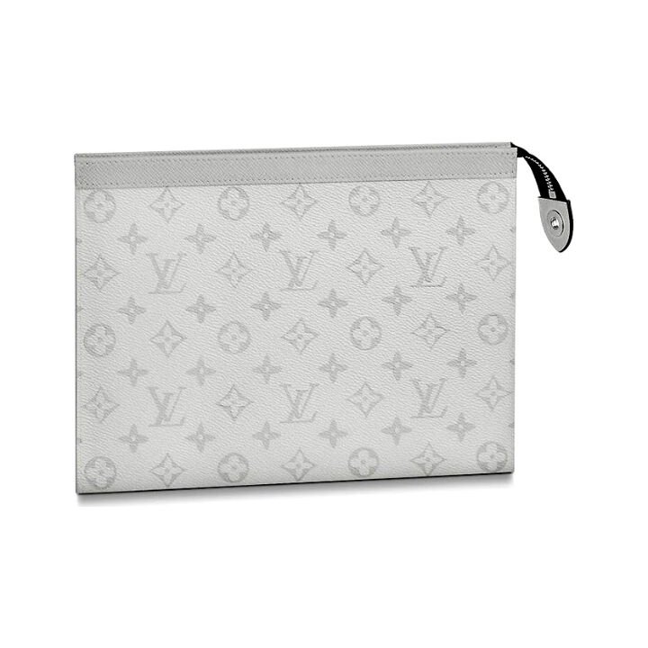 LOUIS VUITTON  Pochette Voyage 经典老花 百搭便携 潮酷时尚 盥洗袋 洗漱包 中号 男款 白色