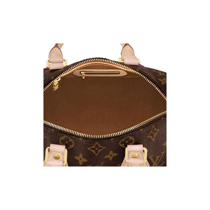 LOUIS VUITTON Speedy 25 便携经典老花 帆布 枕头包单肩包斜挎包手提包 25 女款 棕色