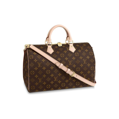 LOUIS VUITTON Vtote BB 经典老花 帆布拼牛皮 手提单肩斜挎包 女款 棕色/黑色