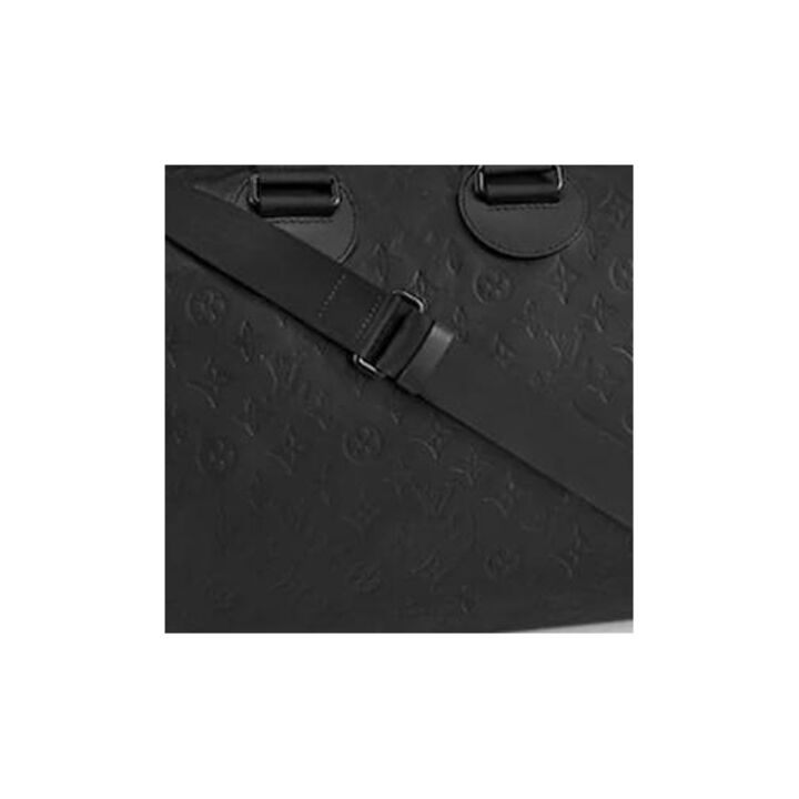 LOUIS VUITTON SpeedyBandoulière 40 可拆卸可调节编织肩带拉链开合 小牛皮 单肩斜挎手提包 男款 黑色