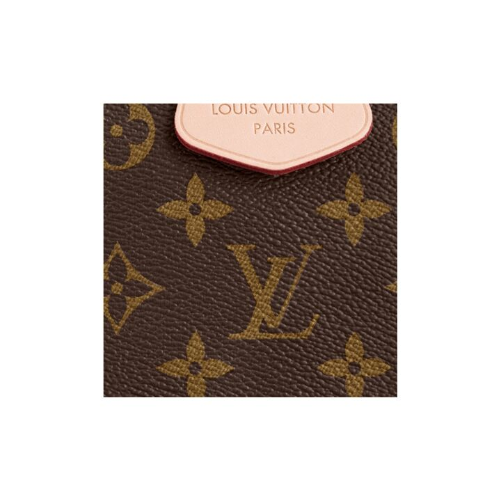 LOUIS VUITTON Graceful MM 经典老花满印磁扣开合 涂层帆布拼牛皮革饰边 单肩包手提包 中号 女款 棕色老花