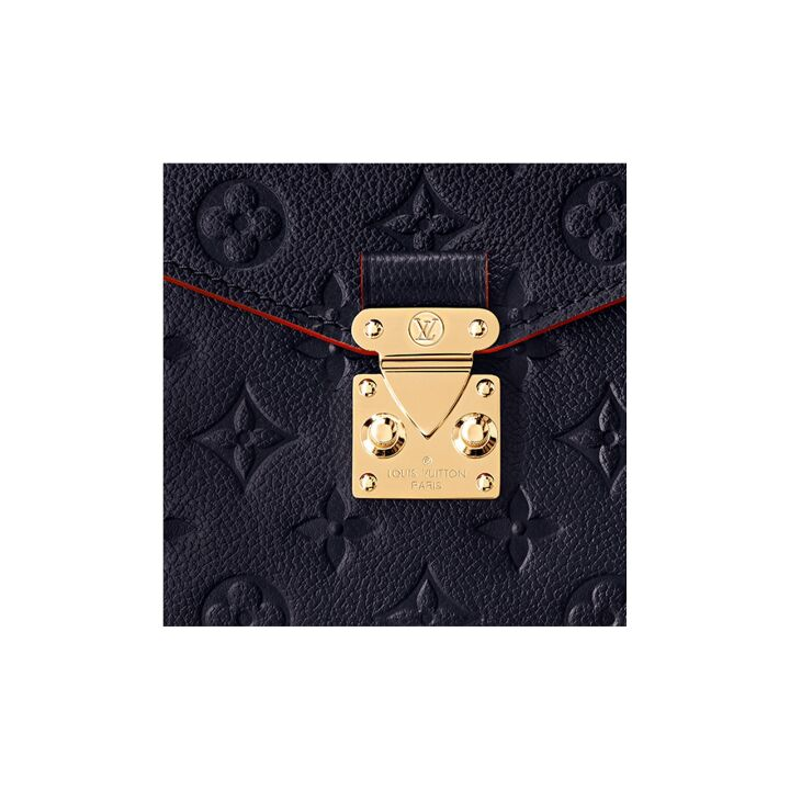 LOUIS VUITTON Pochette Metis 老花压纹 牛皮 邮差包手提单肩斜挎包 女款 深海蓝拼红色